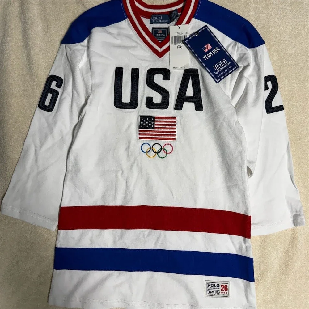 Polo Ralph Lauren Girls' Team USA Cotton Jersey Dress US Size 7